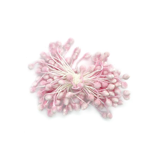 Тычинки для искусственных цветов 6см (розовый), S090474