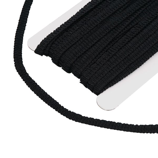 Резинка бельевая (ажурная) 7.0 мм / 13.72 метра, черный, 3AR3588