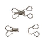 Крючки пришивные 12х7 мм, №1, никель, 0300-4005