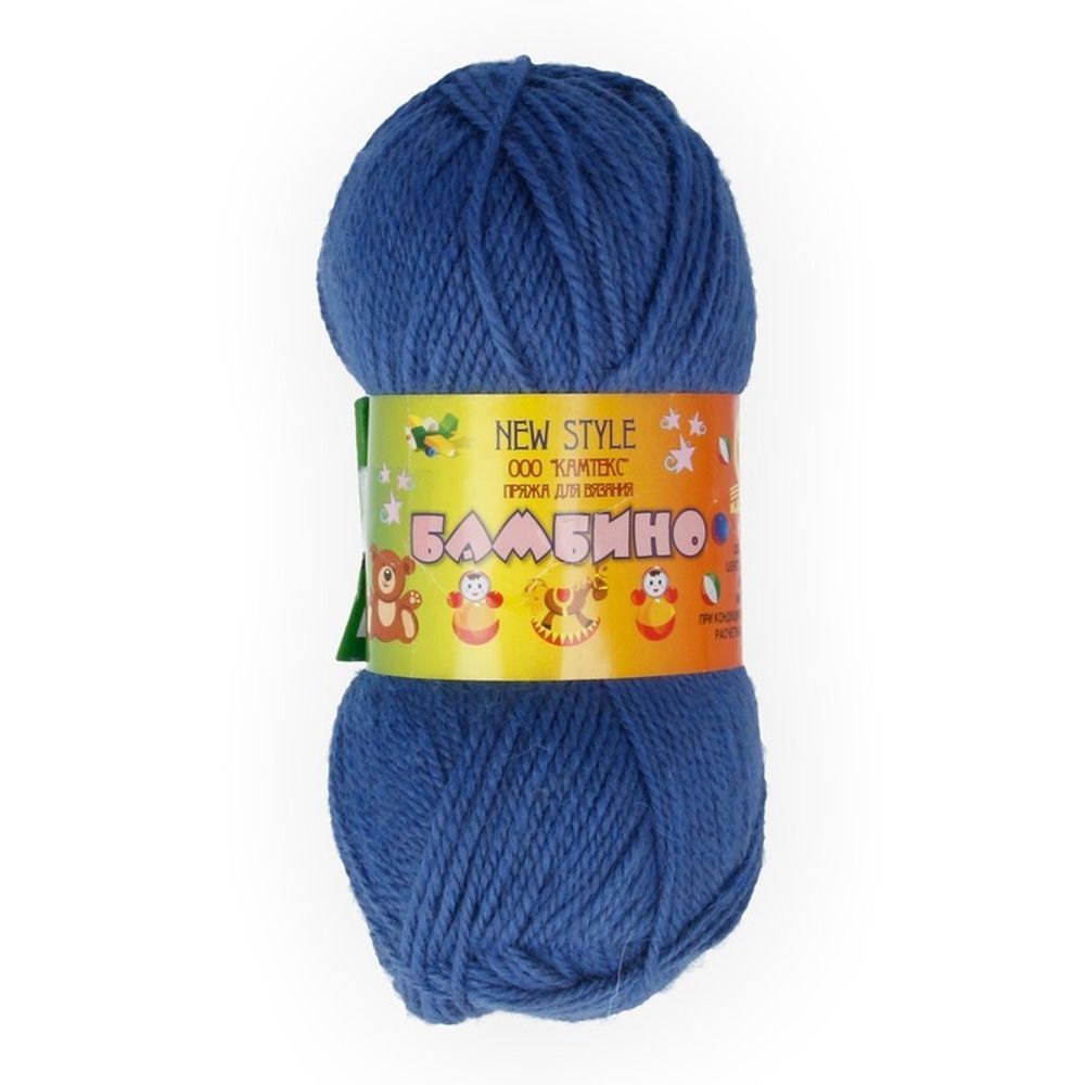 Пряжа Камтекс Бамбино / уп.10 мот. по 50 г, 150 м, цв.022 джинса