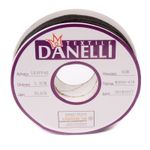 Лента клеевая нитепрошивная по косой со строчкой 15.0 мм / 100 метров, 45 г/м², точечный клей PA+PES, черный, LK4YP45, Danelli, OEKO-TEX®