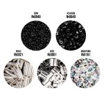 Бисер Япония Toho Набор Фигурный 5х5 г, №08 чёрно-белый