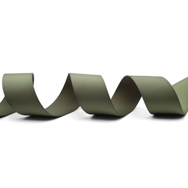 Стропа (ременная лента) 50 мм / 25 метров, толщ. 1.0 мм, [49 г/пог.м], 100% п/э, хаки