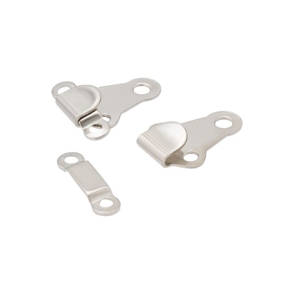 Крючки брючные (юбочные) пришивные 6 мм, 2 пары, никель, Pony, 78611