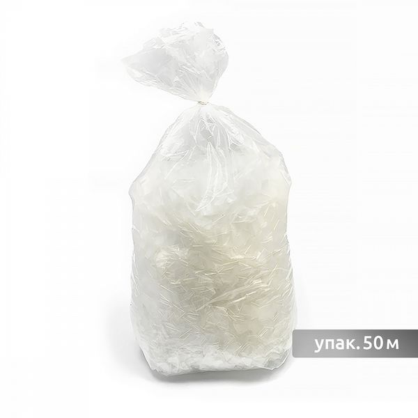 Резинка силиконовая (лента) 12.0 мм / 50 метров, толщ. 0.3 мм, блестящая, 38001