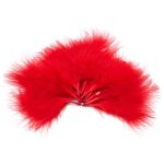 Перья декоративные 5-10см, 25 шт, H-72 красный