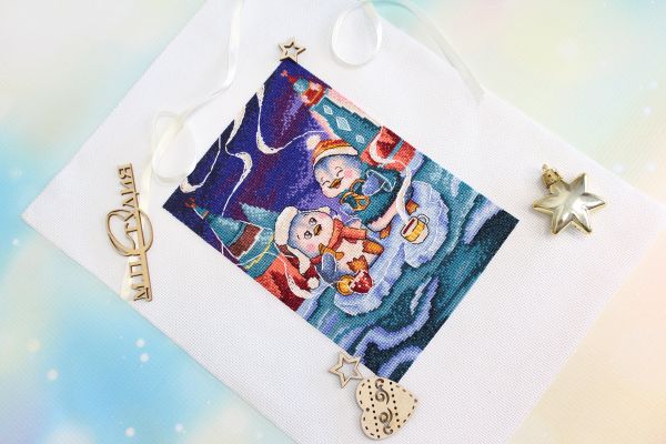 Набор для вышивания МП Студия НВ-798 Тёплая беседа, 20х14 см