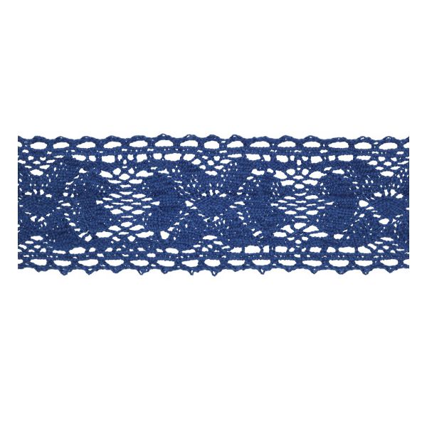 Кружево вязаное (тесьма) 32 мм / 5 шт по 3 м, 038 т.синий, HVK-29 Gamma