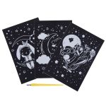 Набор для творчества Гравюра мини Мечтатели (серебро), 10х15 см, 1х3 шт, Hobbius GHPM-20