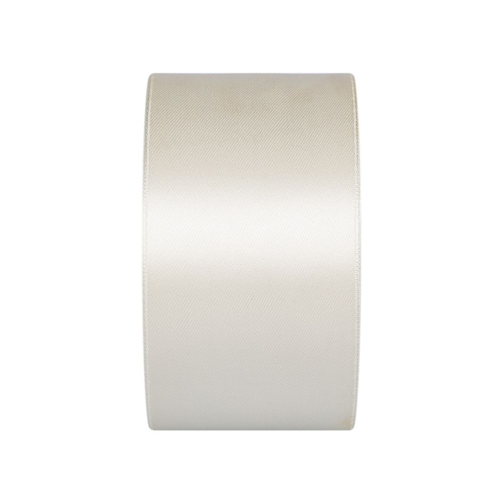 Лента атласная 1-сторонняя 50.0 мм / 33±2 метра, 042 молочный, Gamma