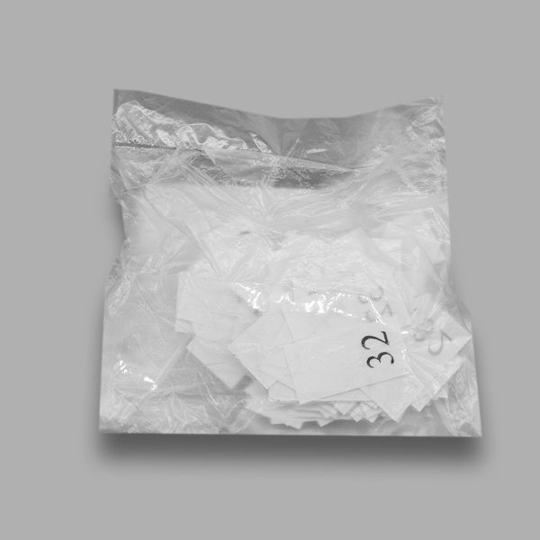 Этикетка-размерник, белый, 10х20 мм, 100 шт, 32