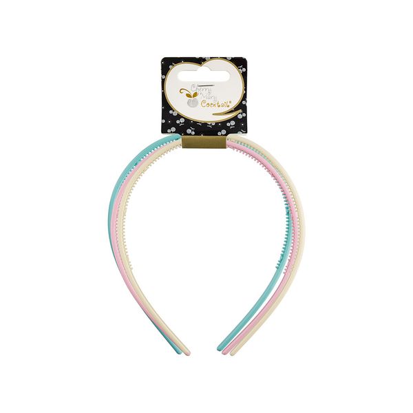 Набор ободков для волос V/O6001, 15 шт (5х3 шт), №01 ассорти, Cherry Mary V/O6001