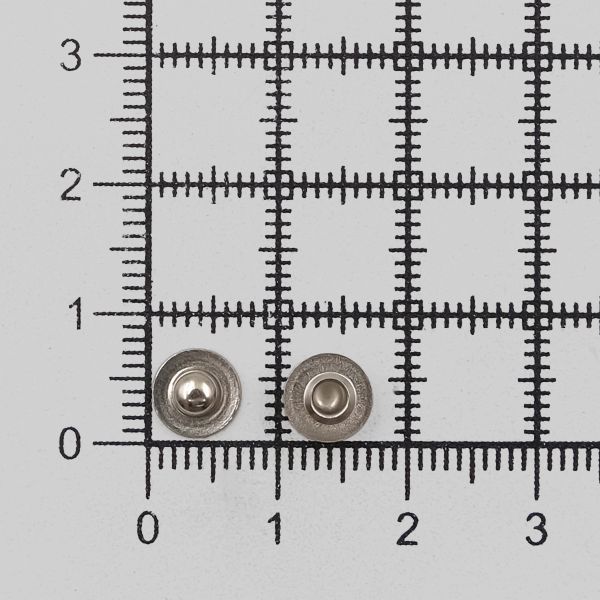 Хольнитены джинсовые ⌀7 мм цв.металл (без гвоздя), никель, 4051, 100 шт