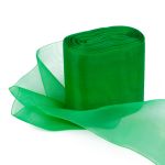 Лента капроновая (органза) для бантов 80.0 мм / 25±1 метров, зеленый, Gamma С 3628