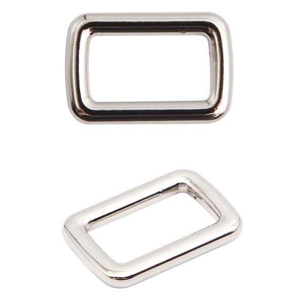 Рамка прямоугольная металл 15 мм /21х14 мм/ никель, ГУ12749, 4 шт