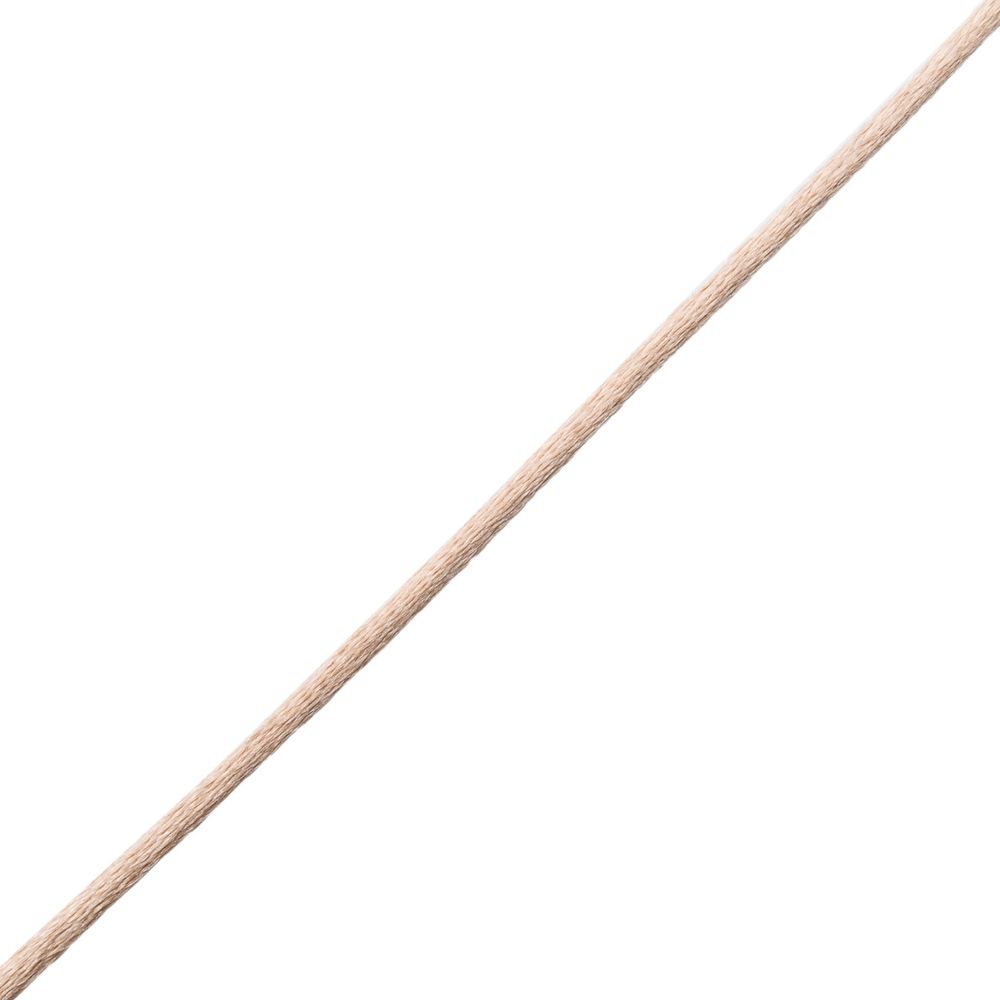 Шнур атласный корсетный ⌀2.0 мм / 45.7 метра, 66 бежевый