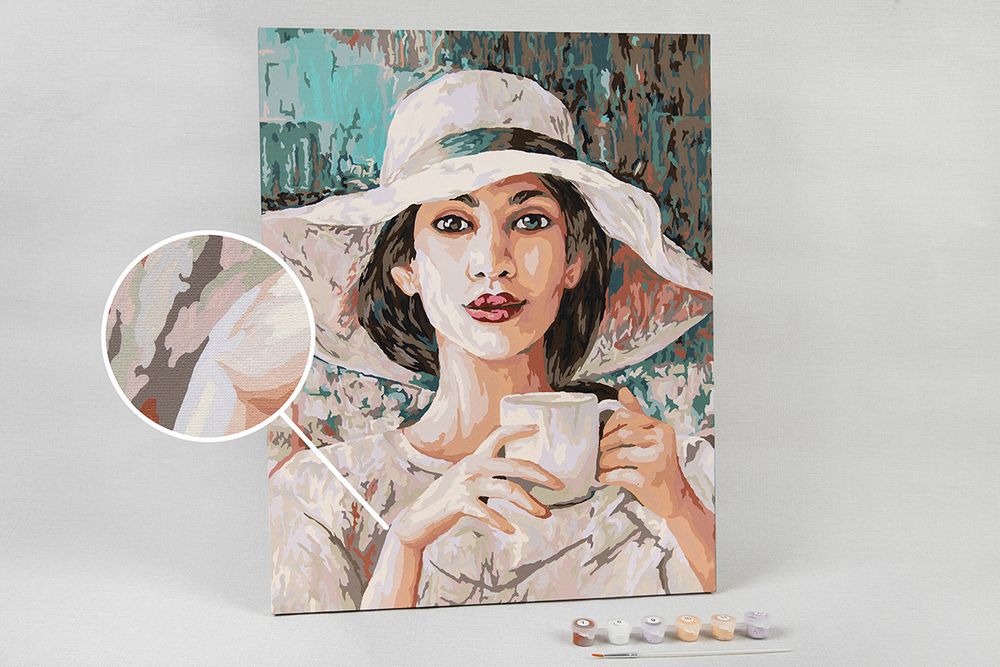 Картина по номерам Фрея, цветной холст Живописный портрет, 50х40 см