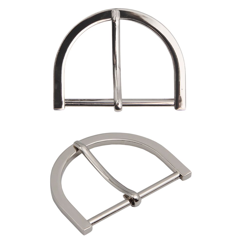 Пряжка ременная металл 50 мм металл, серебро (никель), MB-185