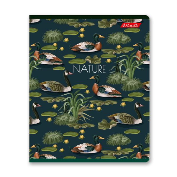 Тетрадь ученическая общая, выборочный лак, A5+ 96 л. на скобе 60 г/м², белизна 100%, 5 шт, клетка в термоусадочной пленке, 000769 Повелители леса, Светоч 96ТЕТк-003