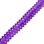 Тесьма отделочная 6 мм / 25 метров, вязаная, рис 9166, фиолетовый, С3702Г17