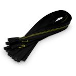 Молния трактор Т5 (5 мм) 1 зам., разъем., 60 см, декор. звено, черный / 228 желтый, 5 шт