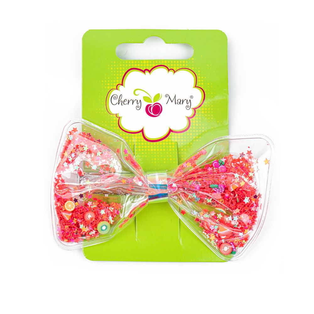 Заколка для волос, 5 шт, №02 красный, Cherry Mary DZ07078