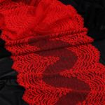 Кружево бельевое эластичное 230 мм / 10 м, 8036, цв.SD163 красный, Kruzhevo