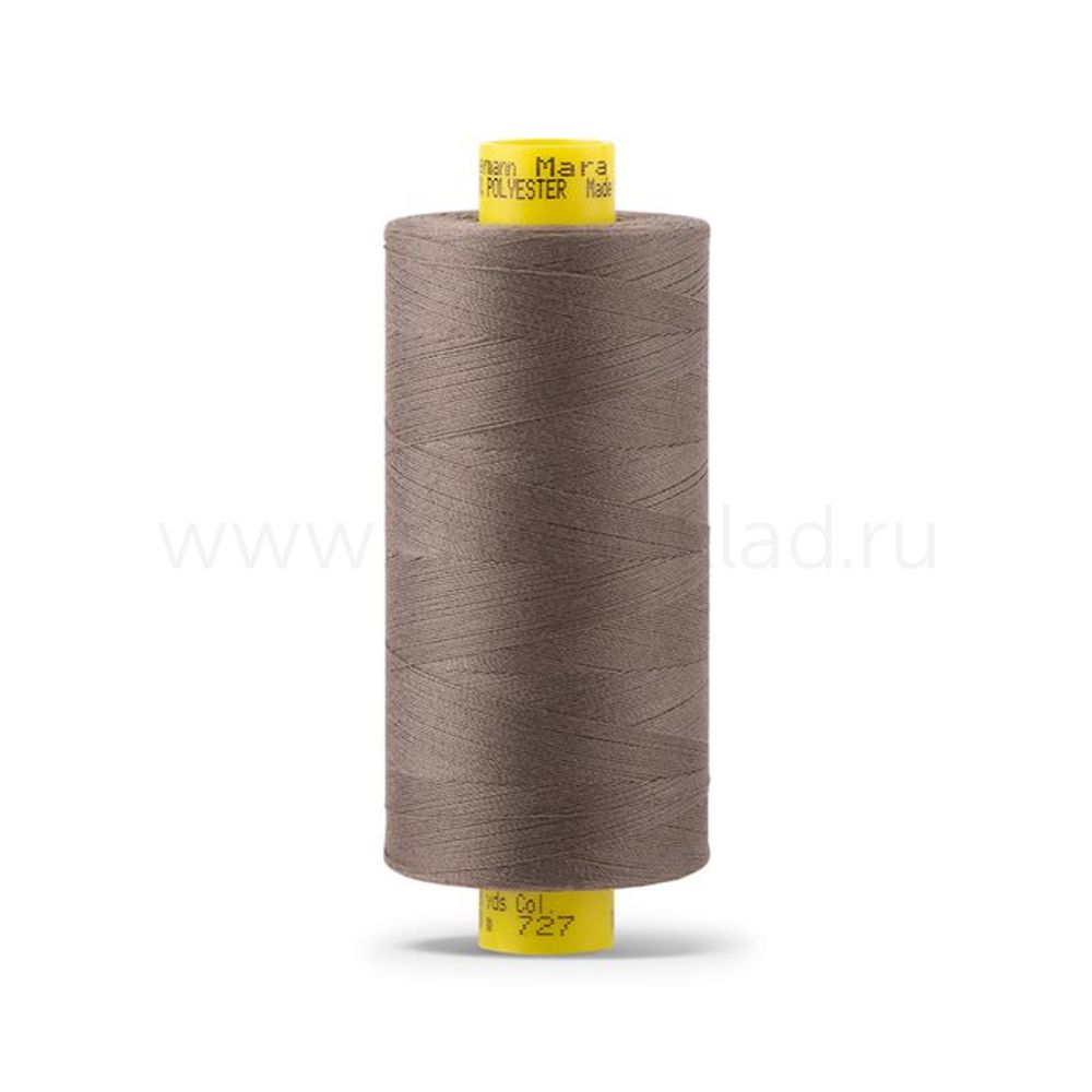 Нитка универсальная Gutermann Mara 120/2, 1000 м, 700207, 727 дымчато серо-зеленый, 1 катушка