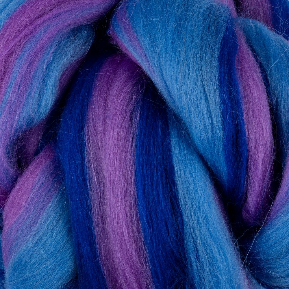 Шерсть для валяния (до 29 мкр), 50 г. 6062 сирень/лесной колокольчик/василек, Gamma MY-050