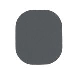 Термозаплатка, ткань, 57х67мм (серый (gray)), AZ01, 10 шт