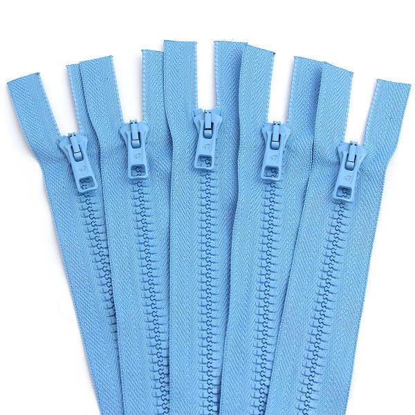 Молния трактор Arta Т6 (6 мм) 2 зам., разъем., 75 см, цв. 039 голубой, уп.5 шт