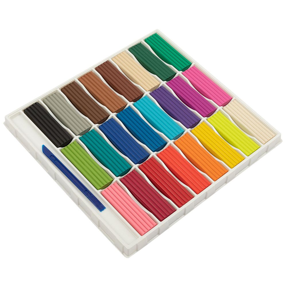 Пластилин классический 480 г, 24 цв, Лео LPMC-0124