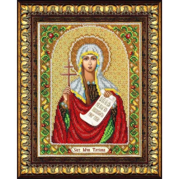 Набор для вышивания бисером Паутинка, Святая Мученица Татиана, 20х25 см