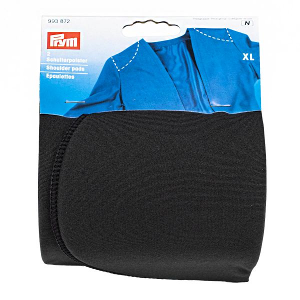 Плечевые накладки (подплечники) втачные 115х185х17 мм, (XL), черный, Prym, 5 шт