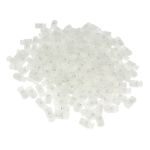 Фиксатор (зажим) для шнура пластик 1 отв., ⌀5.5 мм, 20х10 мм, цилиндр, прозрачный, 200 шт