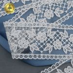 Кружево на сетке арт.40482 55мм цв.01 белый уп.12.9м, Kruzhevo
