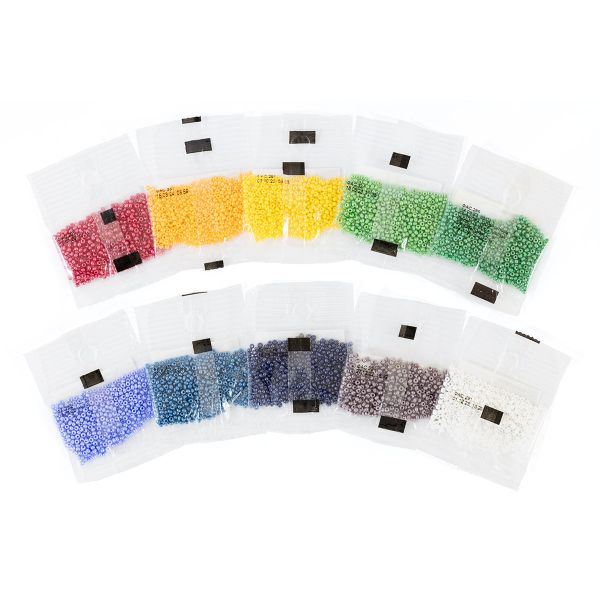 Бисер Чехия круглый Assorti 10/0, 2.3 мм, 10х5 г 1-й сорт, №06 ассорти блестящий не прозрачный, Gamma Assorti