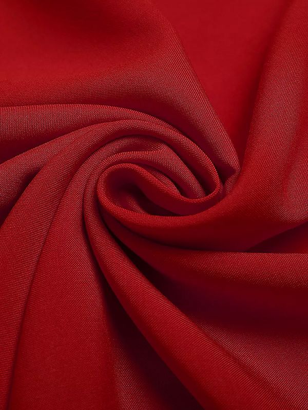 Штапель 110 г/м², 145 см / 2 метра, TBY-Vi-30-14.2, цв.14 красный