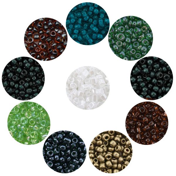 Набор бисера №5 (бисер, рубка) в тубе, 10 цветов, Astra&Craft