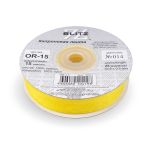 Лента капроновая (органза) 15.0 мм / 22.8±1 метра, 014 желтый, Blitz OR-15