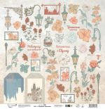 Бумага для скрапбукинга Городские зарисовки, 190 г/м², 30.5х30.5 см, 10 шт, 7 лист для вырезания, Mr.Painter PSR 2501