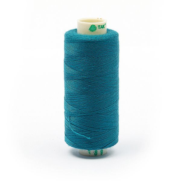 Нитки швейные бытовые Dor Tak 40/2, 366 м / 10 кат., 689 бирюзовый
