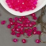 Бусины акрил ⌀10 мм, цв. 11 малина, 50 г, Magic4Hobby