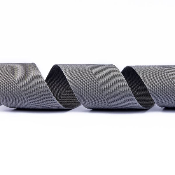 Стропа (ременная лента) 60 мм / 25 метров, толщ. 1.19 мм, [28 г/пог.м], 100% п/п, серый, Gamma С2693Г17