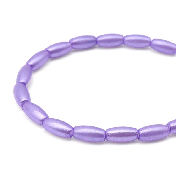 Бусины пластик (жемчуг) 3х6 мм, 15 г, Astra&Craft (фиолетовый), 4AR293/294