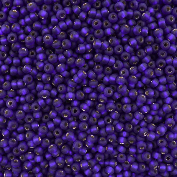 Бисер Preciosa прозрачный матовый с сереб. центром 10/0 (2.3 мм), круг.отв, 50 г, (37100)