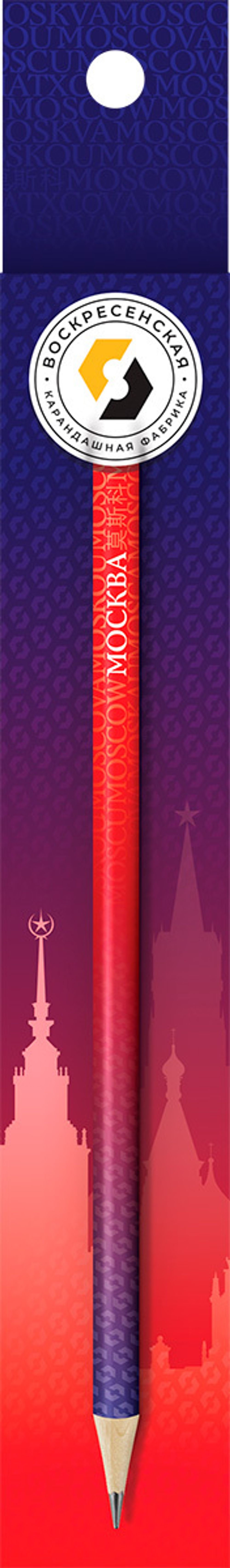 Карандаш чернографитный заточенный ТМ (HB), 4 шт, Москва, ВКФ SUV-040