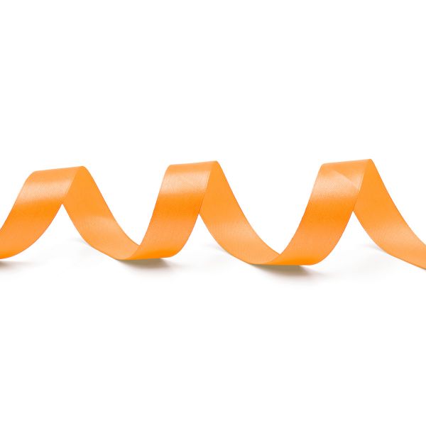 Лента атласная 1-сторонняя 25.0 мм / 22.86±1 метров, 037 яр.оранжевый, Globus