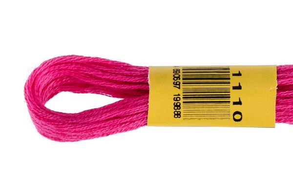 Мулине ПНК им.Кирова цв.1110 (027) т.розовый, Россия, 24 мотка по 8 метров