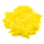 Боа из перьев 2 метра, 80 г, ярко-желтый 604C /TOS/